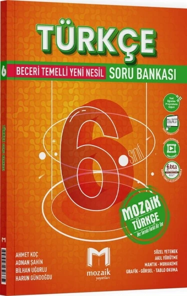 6. Sınıf Türkçe Soru Bankası Mozaik Yayınları ürün görseli 1