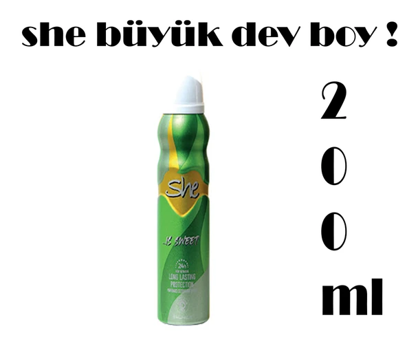 She Sweet  Deodorant 200 Ml ürün görseli 1