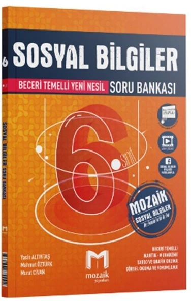 6. Sınıf Sosyal Bilgiler Soru Bankası Mozaik Yayınları ürün görseli 1
