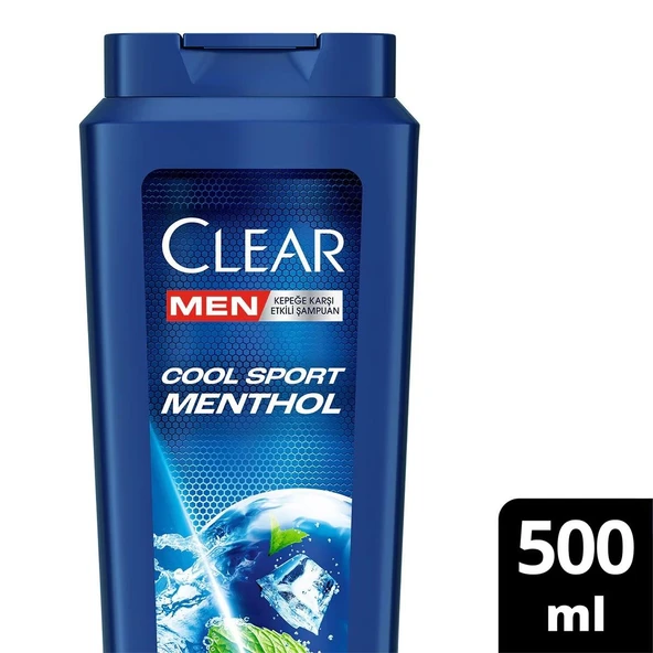 Clear Men Şampuan 500 Ml Cool Sport Menthol ürün görseli 1