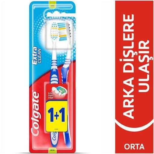 Colgate Extra Clean1+1 Diş Fırçası ürün görseli 1