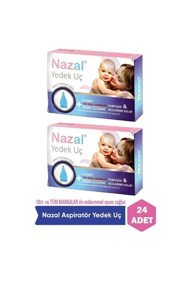 2li Nazal Burun Aspiratörü Yedek Uç 12'li ürün görseli 1
