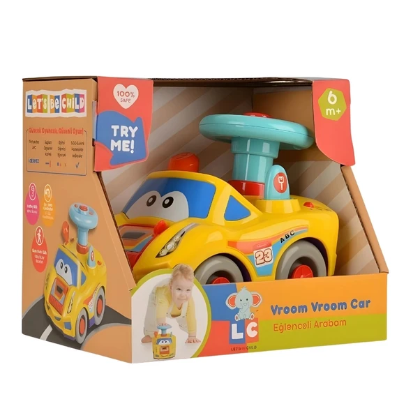 Let's Be Child Sesli Müzikli ve Işıklı Eğlenceli Arabam ürün görseli 1