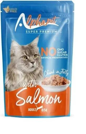Alpha Somonlu Jöleli Kedi Pouch 85gr 24 lü ürün görseli 1