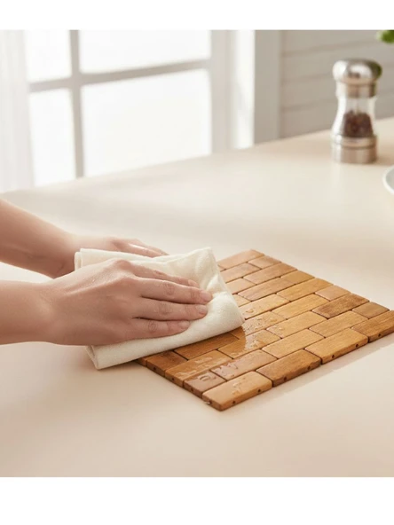 Mucit Home 1 Adet Bambu Damalı Nihale Sağlıklı Bambu - Resim 4