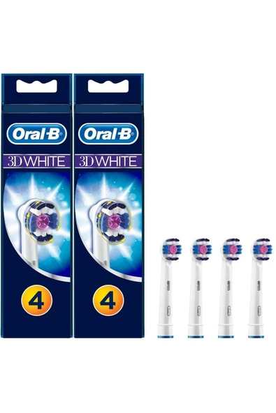 ORAL-B 3d White Siyah Diş Fırçası Yedek Başlığı 8 Adet ürün görseli 1