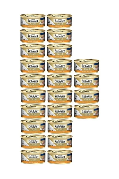 Gold Kıyılmış Hindili Kedi Konservesi 24x85gr ürün görseli 1