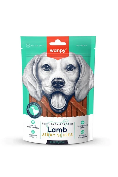 Wanpy Yumuşak Kuzu Eti Dilimleri Köpek Ödül Maması 100gr ürün görseli 1