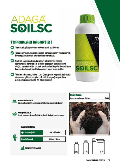 ADAGA Soıl Sc - 1 Lt - Resim 2