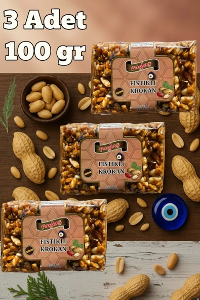 Paylaş Fıstıklı Krokan 100 gr x 3 Adet ürün görseli 1