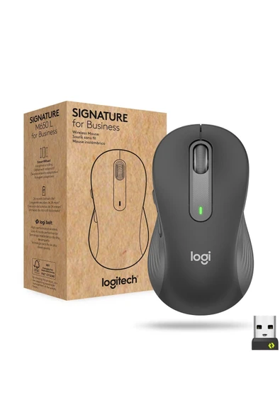 logitech Signature M650 For Business Ofis Sağ-el Rf Kablosuz Bluetooth 4000 Dpı - Siyah 910-006274 ürün görseli 1