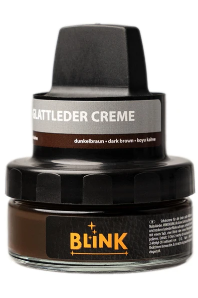 Blink Shoe Cream Koyu Kahverengi 50 ML Deri Boyası ürün görseli 1