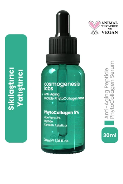 Cosmogenesis Labs Kolajen Serum 30ml - Yaşlanma Karşıtı Sıkılaştırıcı Ve Yatıştırıcı Etki Vegan (%5 BİTKİSEL KOLAJEN) ürün görseli 1