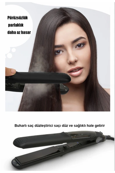 Lydsto Beauty Steam Style Hair Buharlı Saç Düzleştirici ve Şekillendirici (Black) ürün görseli 1