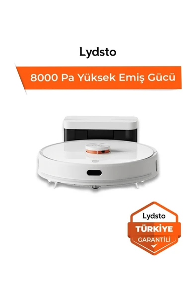 Lydsto S1 D Max - 8000 Pa - Yapay Zeka Akıllı Robot Süpürge - Türkiye Garantili ürün görseli 1