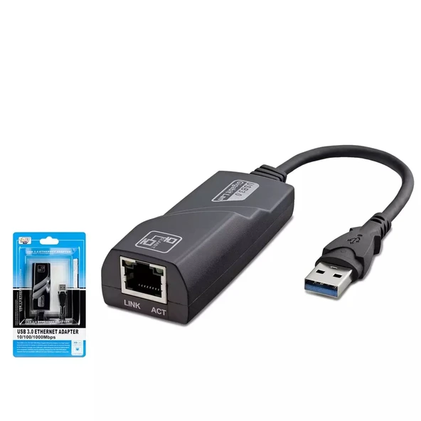 Hadron Hdx5265 Ethernet Card Usb3.0 1000Mbps Siyah ürün görseli 1