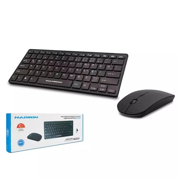 Hadron Hr839 Kablosuz Smart Klavye Mouse Set Q Siyah ürün görseli 1