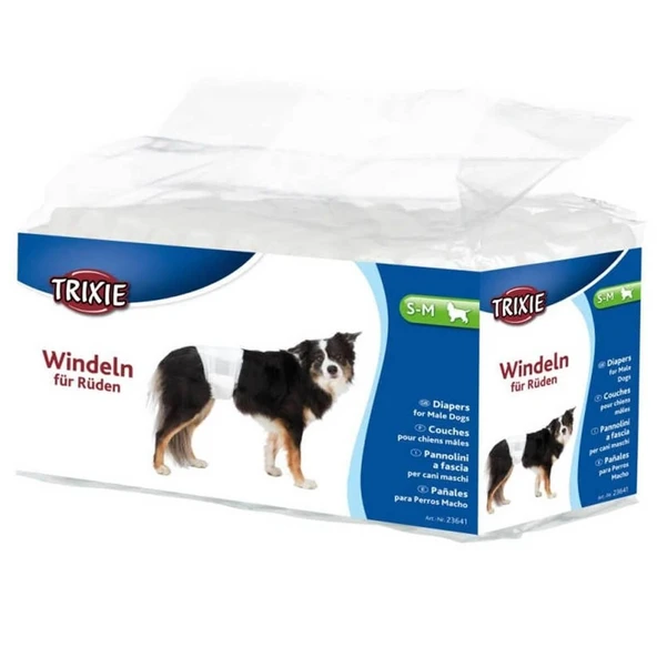 Trixie Erkek Köpek Çiş Külodu ve Pedi S-M 30-46cm 12Adet ürün görseli 1