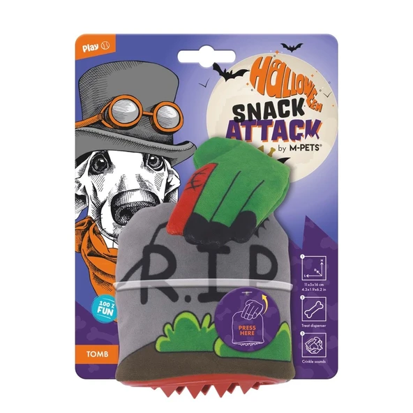 M-Pets Halloween Tomb Snack Attack Köpek Oyuncağı ürün görseli 1
