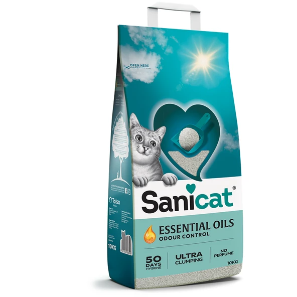 Sanicat Essential Oils Yasemin Kokulu Kedi Kumu 10 Kg ürün görseli 1