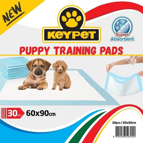 Keypet Köpek Çiş Eğitim Pedi 60x90 cm 30 adet ürün görseli 1