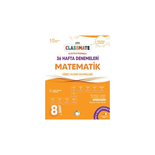 8. Sınıf Matematik Classmate 36 Hafta Denemeleri ürün görseli 1