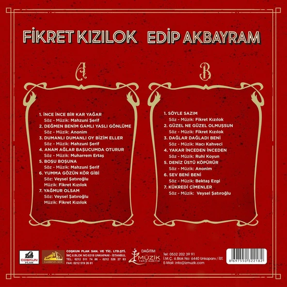 Fikret Kızılok Edip Akbayram - Plak - Resim 2