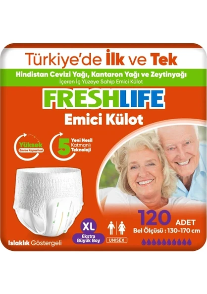 FRESHLİFE XL KÜLOT 120 Lİ HASTA BEZİ ürün görseli 1