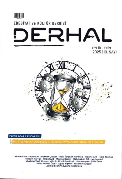 Derhal Dergi 10.Sayı Eylül-Ekim 2025 ürün görseli 1