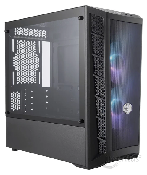 COOLER MASTER MASTERBOX MB311L ARGB TEMPERED GLASS Mini-Tower Pencereli Mesh Adreslenebilir 3xARGB Fan (MCB-B311L-KGNN-S01)  Kasa - Resim 2