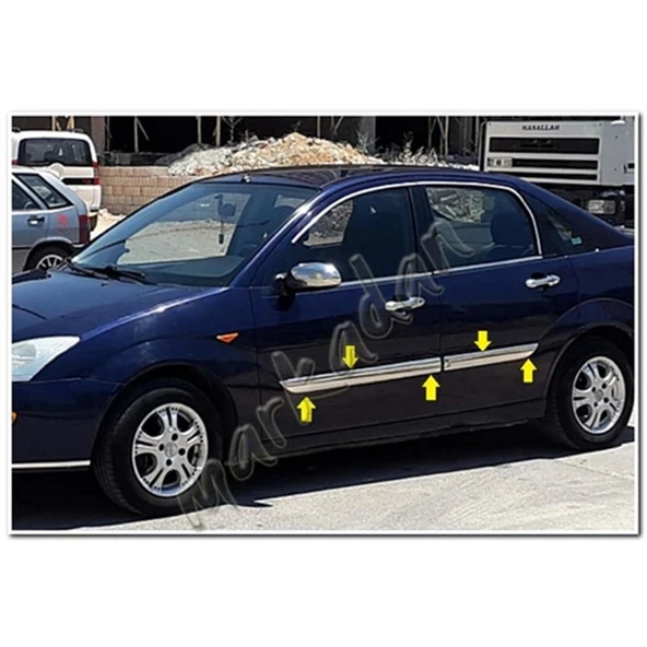 DB Chrome Ford Focus Krom Yan Kapı Çıtası 1998-2005 4 Parça P.Çelik ürün görseli 1