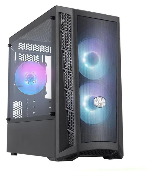 COOLER MASTER MASTERBOX MB311L ARGB TEMPERED GLASS Mini-Tower Pencereli Mesh Adreslenebilir 3xARGB Fan (MCB-B311L-KGNN-S01)  Kasa ürün görseli 1