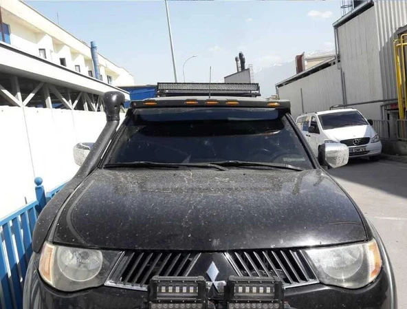 Mitsubishi L200 Ön Siperlik Ledli Mat Siyah 2005-2011 Arası ürün görseli 1