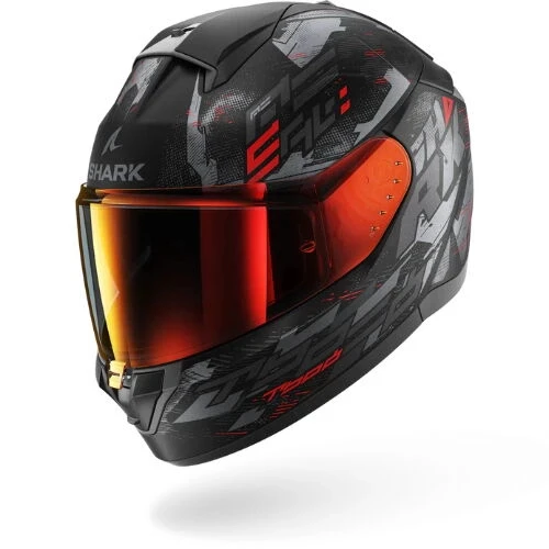 Kask Shark Rıdıll 2 Molokai Mat Siyah/Kırmızı ürün görseli 1