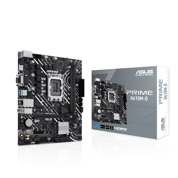 ASUS PRIME H610M-D DDR5 5600MHz M.2 HDMI mATX 1700p ürün görseli 1