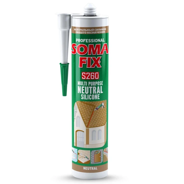 SOMAFIX NOTR SILIKONU SEFFAF 280ML ürün görseli 1