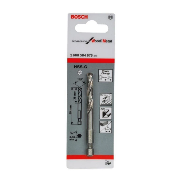BOSCH MERKEZLEME UCU HSS-G 1/4 HEX SAFT ürün görseli 1