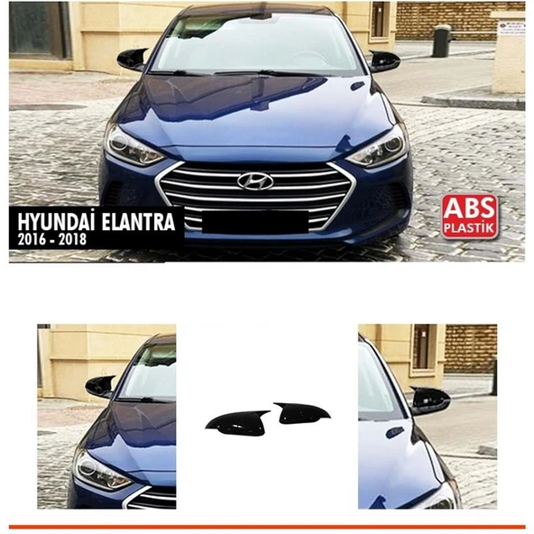 Hyundai Elantra / 2016-2018 (Sinyalsiz) Uyumu Batman Yarasa Ayna Kapağı ürün görseli 1