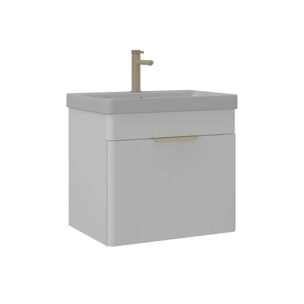 Orka Procida 60 cm Mat Beyaz Banyo Dolabı Alt Modül Lavabo ürün görseli 1