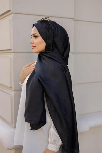 Etro Desen Premium Şal Siyah - Resim 3