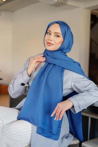 Line Şal İndigo - Resim 5