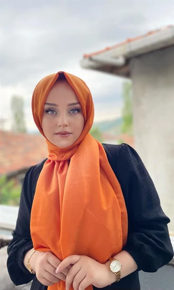 G Desen Şal Turuncu ürün görseli 1