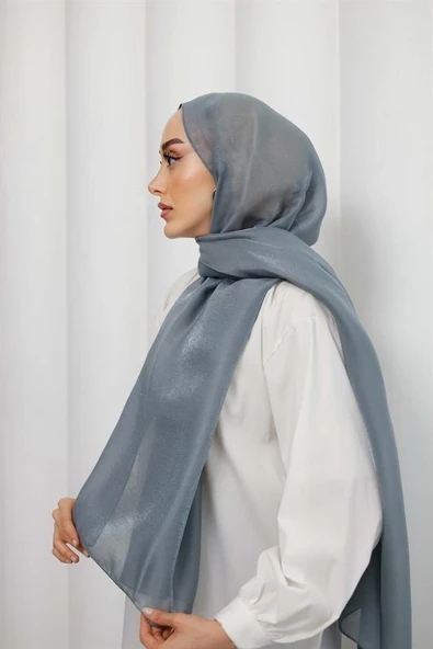 Abiye Şal Antrasit - Resim 4