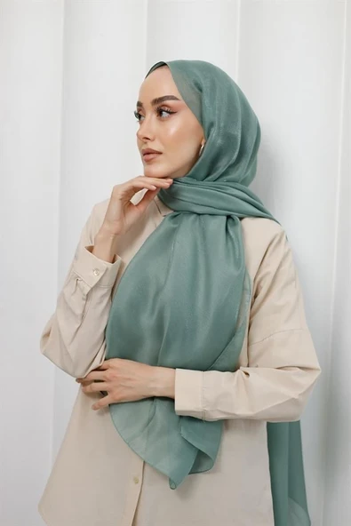 Abiye Şal Mint - Resim 4