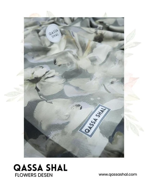 Flowers Desen Şal Haki ürün görseli 1