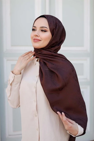 Etro Desen Premium Şal Kahve - Resim 6