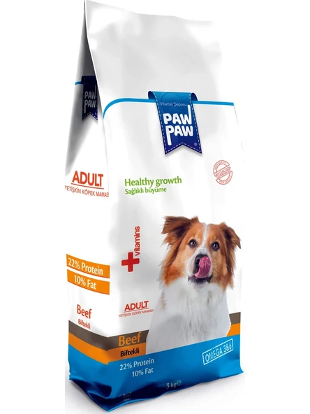 Pawpaw Biftekli Yetişkin Köpek Maması 3 kg ürün görseli 1