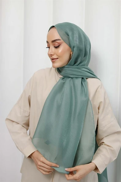 Abiye Şal Mint - Resim 3