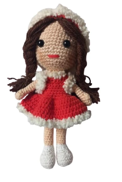 Yılbaşı Prensesi Amigurumi Organik Oyuncak ürün görseli 1