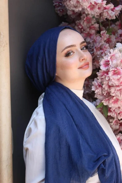 Bambu Kraş Şal Lacivert 194 ürün görseli 1
